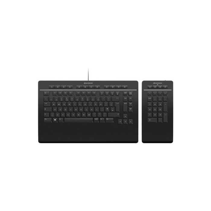 3DConnexion Wired Keyboard Pro with Wireless Numpad