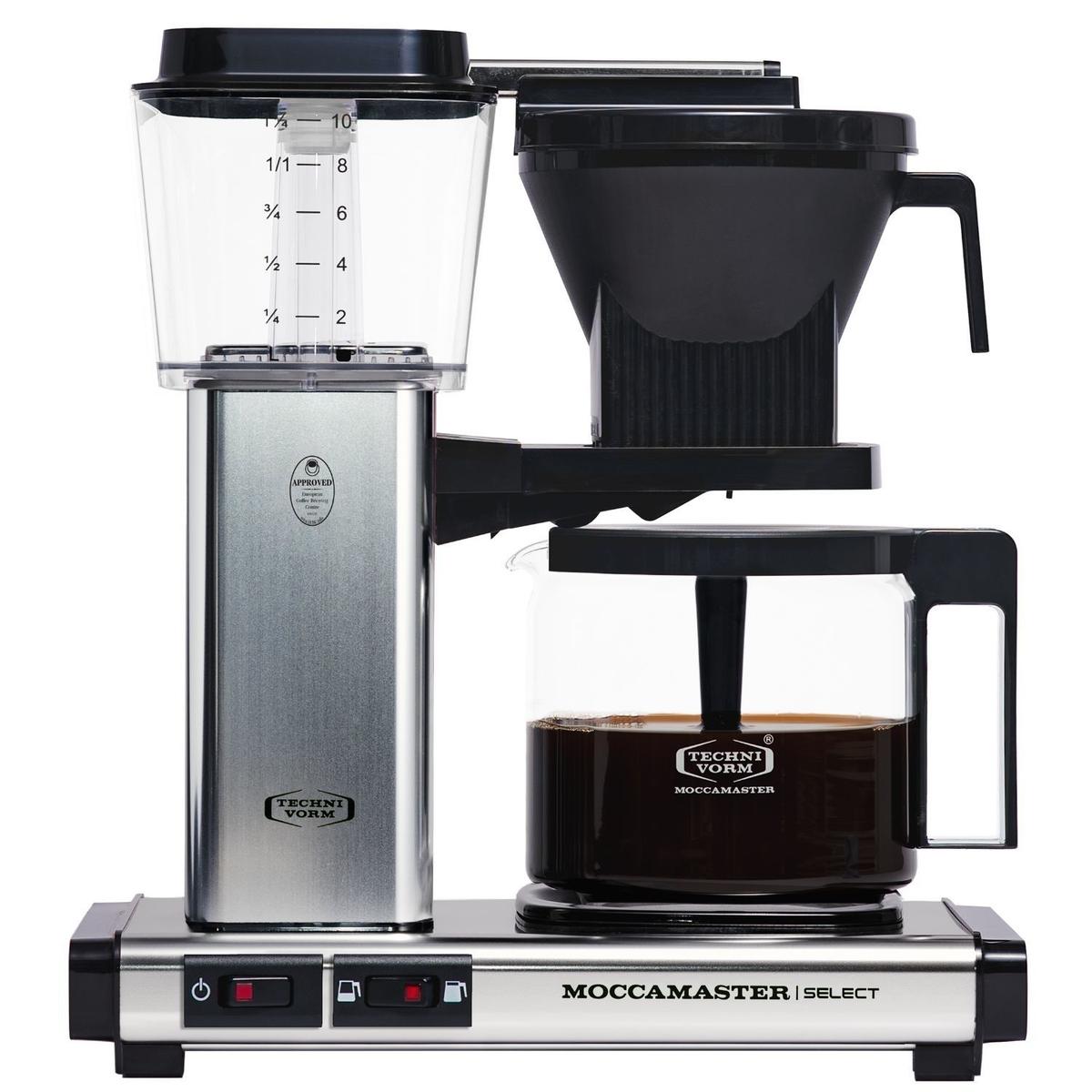 Moccamaster KBG Select Filter Coffee Machine 53801 - Polished Silver