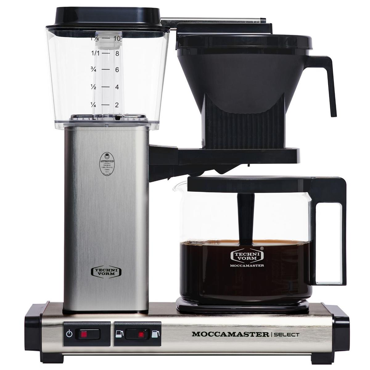 Moccamaster KBG Select Filter Coffee Machine 53810 - Brushed Silver