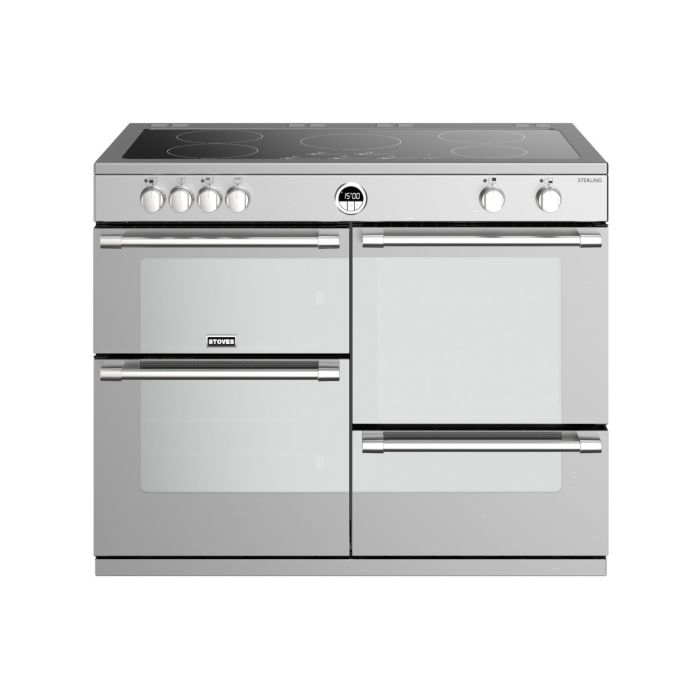 Refurbished Stoves Sterling S1100Ei 110cm Electric Induction Range Cooker - Stainless Steel