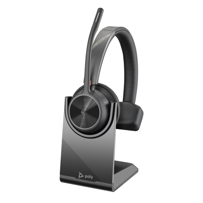 HP Poly Voyager 4310-M Microsoft Teams Certified USB-C Headset +BT700 dongle +Charging Stand