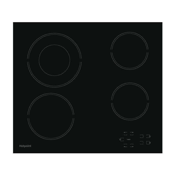 Refurbished Hotpoint HR612CH 58cm 4 Zone Touch Control Ceramic Hob Black