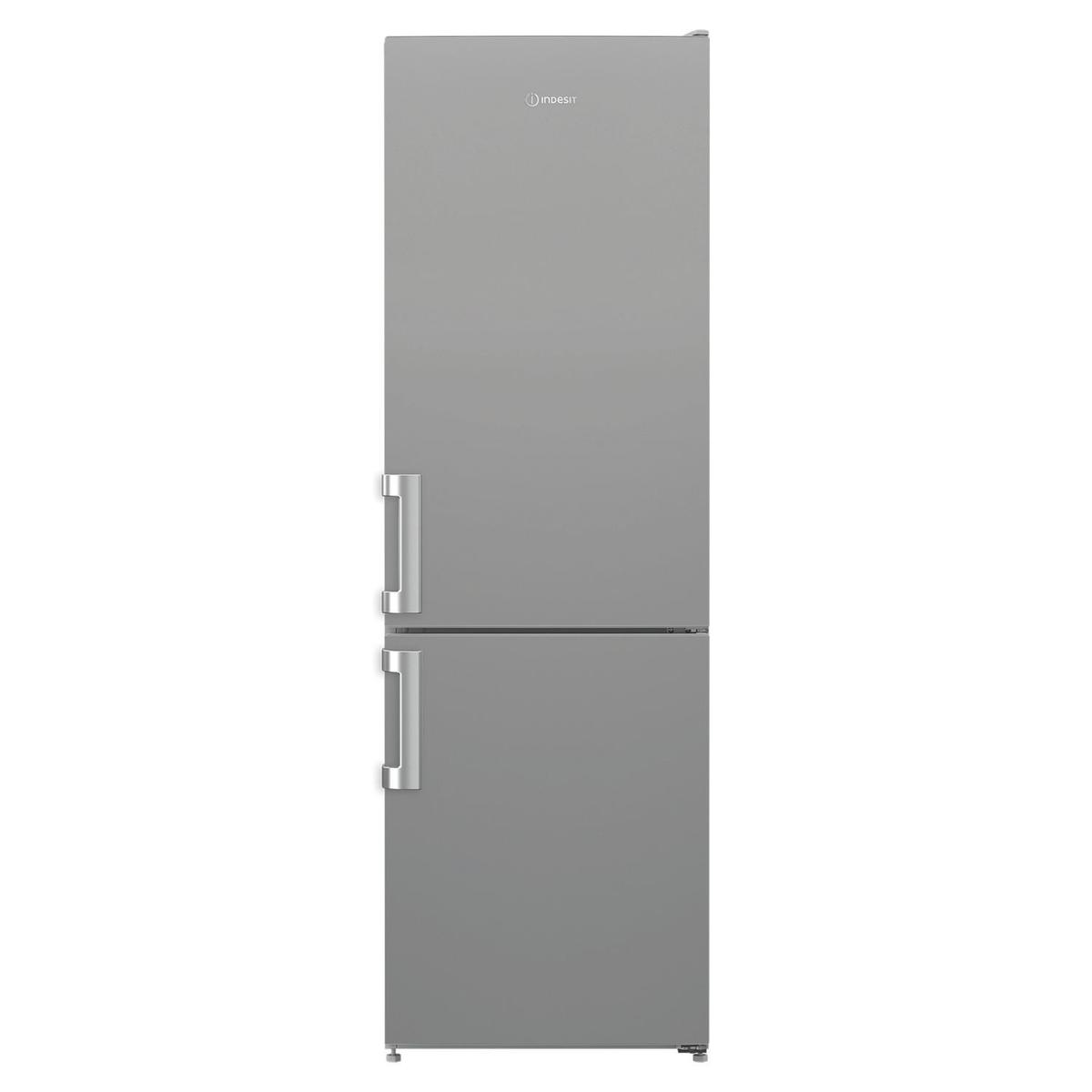 Refurbished Indesit 262 Litre 60/40 Freestanding Fridge Freezer - Silver