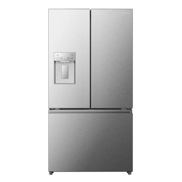 GRADE A2 - Hisense 634 Litre French Style American Fridge Freezer - Stainless Steel