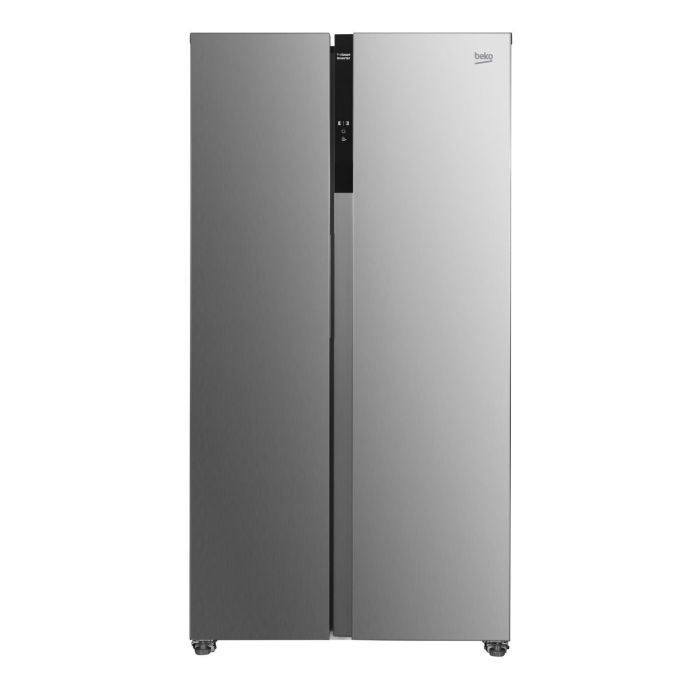 GRADE A2 - Beko 532 Litre Side by Side American Fridge Freezer - Brushed Steel
