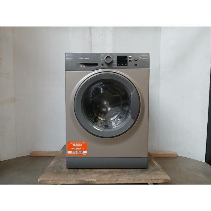 GRADE A2 - Hotpoint AntiStain 7kg 1400rpm Washing Machine - Graphite