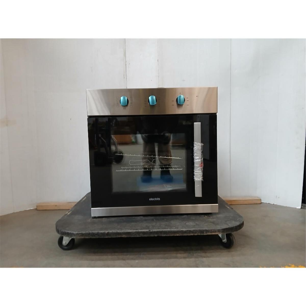 GRADE A2 - electriQ Fan Assisted Single Oven with Side Opening Door - Stainless Steel