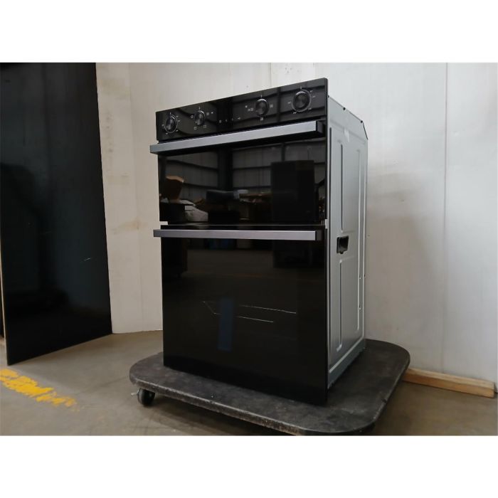 GRADE A2 - Hisense Hi6 BID914221CDBG Built-In Electric Double Oven - Black  