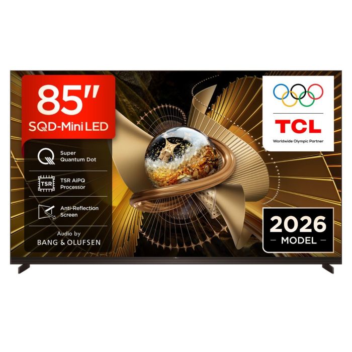 TCL 85X11L-UK 85-Inch 4K SQD Mini LED Google TV  Ultra HD HDR Smart TV with Dolby Vision IQ 144Hz Gaming & AI Picture Engine