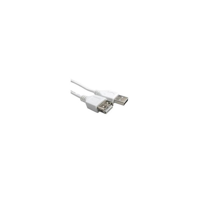 OEM 25cm USB-A 2.0  Female To A-Male White Cable