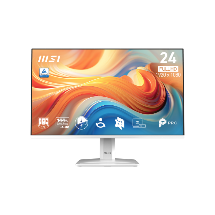 MSI PRO MP243W E14 24" IPS Full HD 144Hz 1ms White Monitor