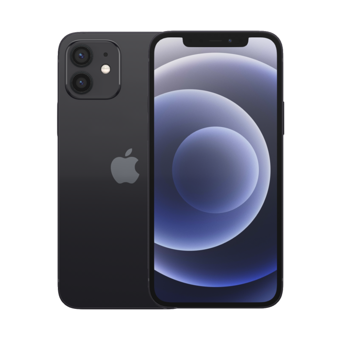 Refurbished Apple iPhone 12 Black 6.1" 64GB 5G Unlocked & SIM Free Smartphone
