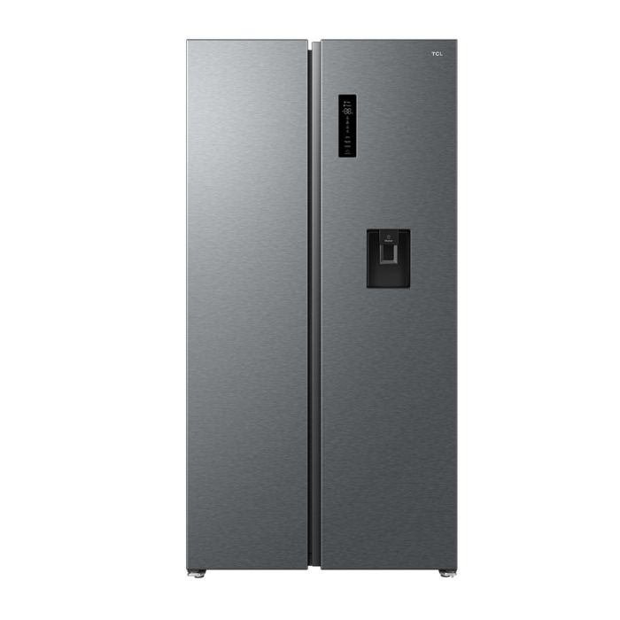 Refurbished TCL 605 Litre Side-by-Side American Fridge Freezer - Stainless Steel