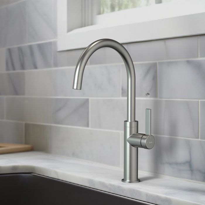 Abode Carbon Single Lever Mixer Tap - Brushed Nickel