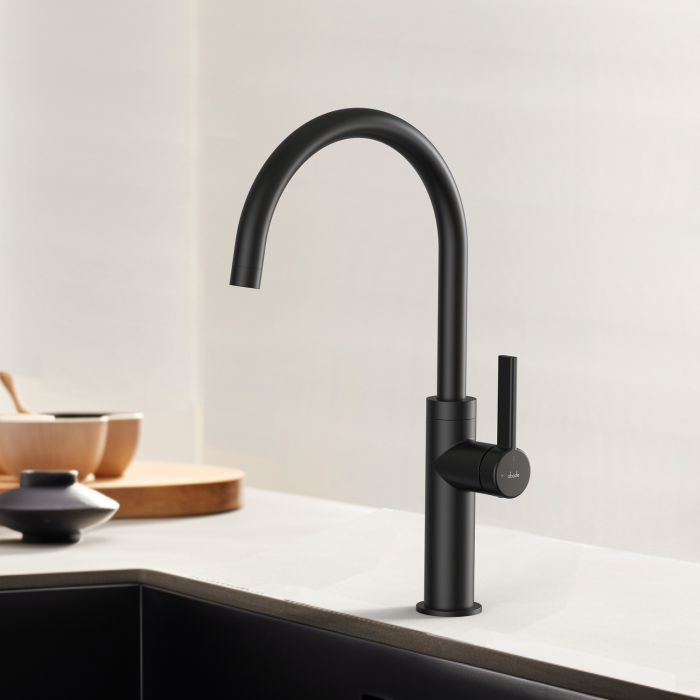 Abode Carbon Single Lever Mixer Tap - Matt Black