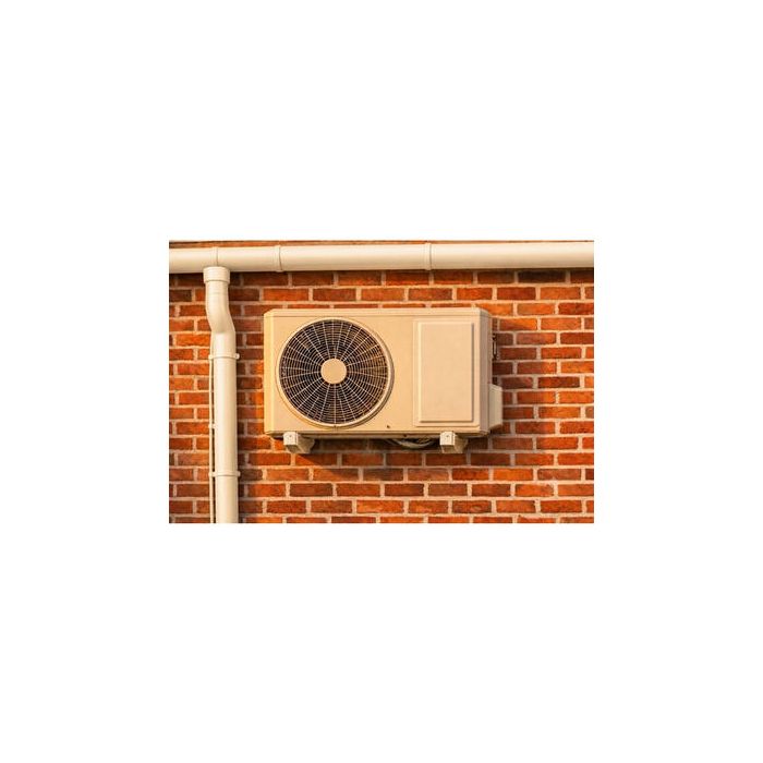 Wall Mount Brackets for Split Air Conditioner Outdoor Units in Neutral Cream - Supporting up to 140kg