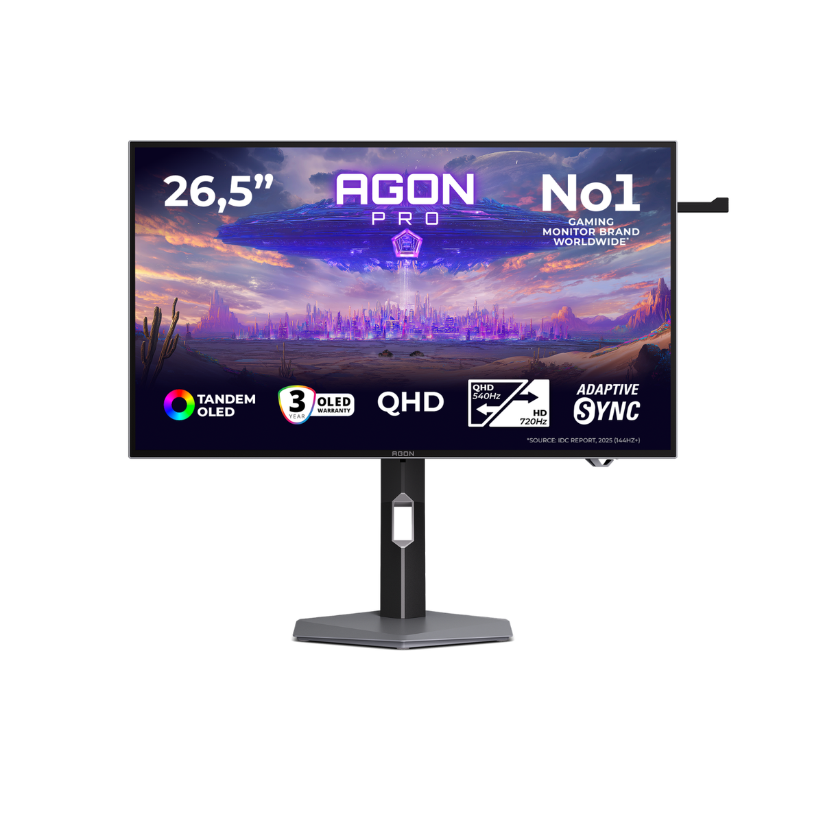 AOC AGON PRO AGP277QKDC 26.5" OLED Dual-Mode QHD 540Hz Full HD 720Hz 0.03ms Gaming Monitor