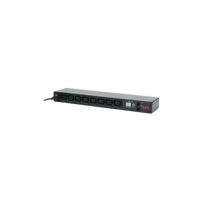 APC NetShelter Switched Rack PDU, 1U, 1PH, 2.3kW 230V 10A or 2.5kW 208V 12A, 8 C13 outlets, C14 Cord