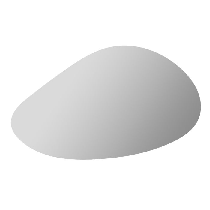 Pebble Backlit Bathroom Mirror with Battery Operated Lights 600 x 1000mm- Apollo