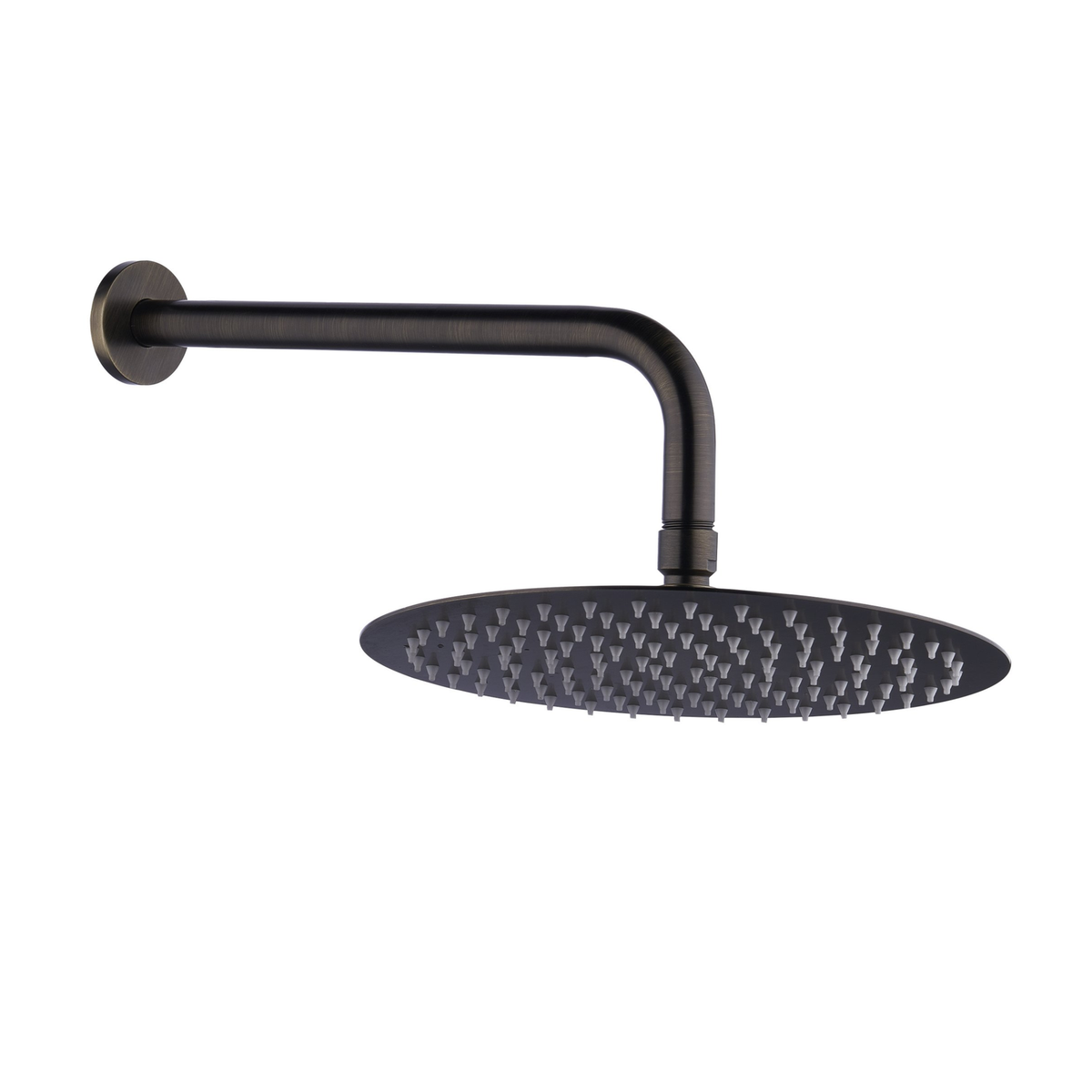 Antique Brass 250mm Shower Head and Wall Arm - Arissa