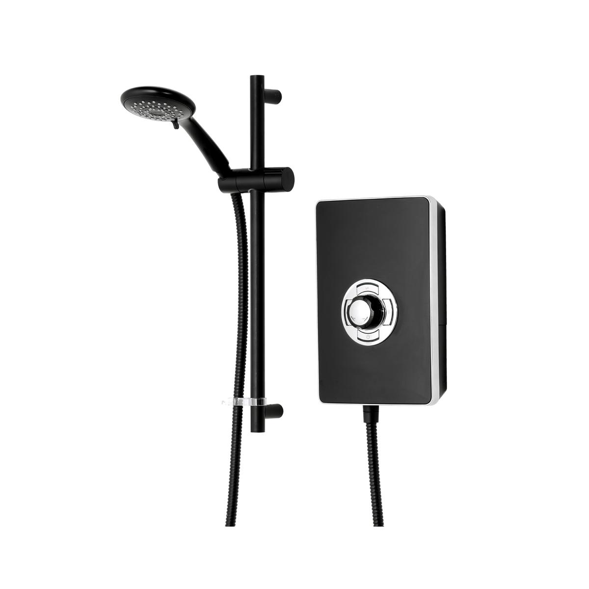 GRADE A1 - Triton Aspirante 9.5kW Matte Black Electric Shower