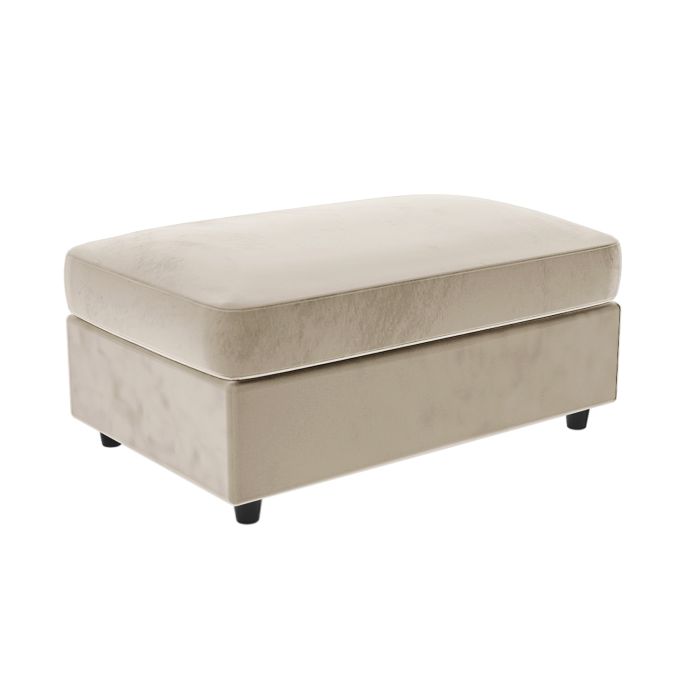 ONLY OPENED - Large Mink Velvet Footstool - August