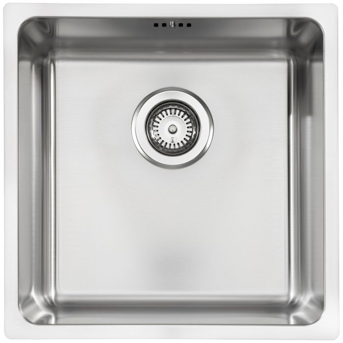 Abode Matrix R25 Single Bowl Inset / Undermount Brushed Stainless Steel Kitchen Sink