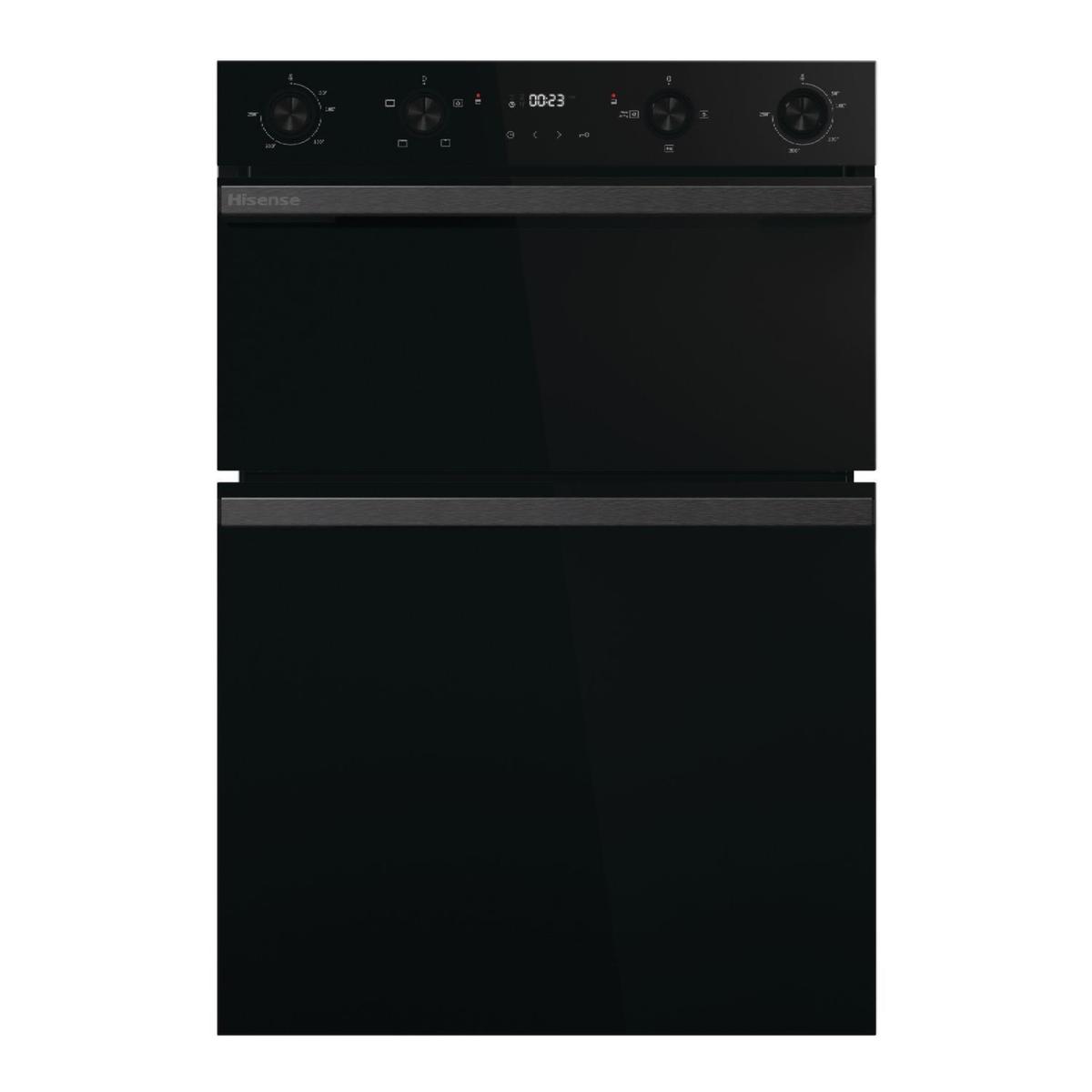 GRADE A2 - Hisense Hi6 BID914221ADBG Built-In Electric Double Oven - Black  