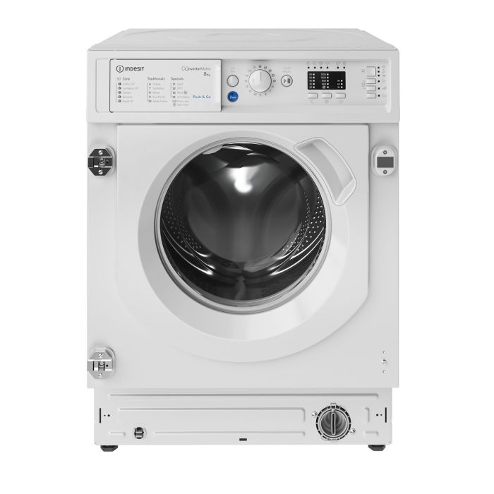Indesit Push&Go 8kg 1400rpm Integrated Washing Machine - White
