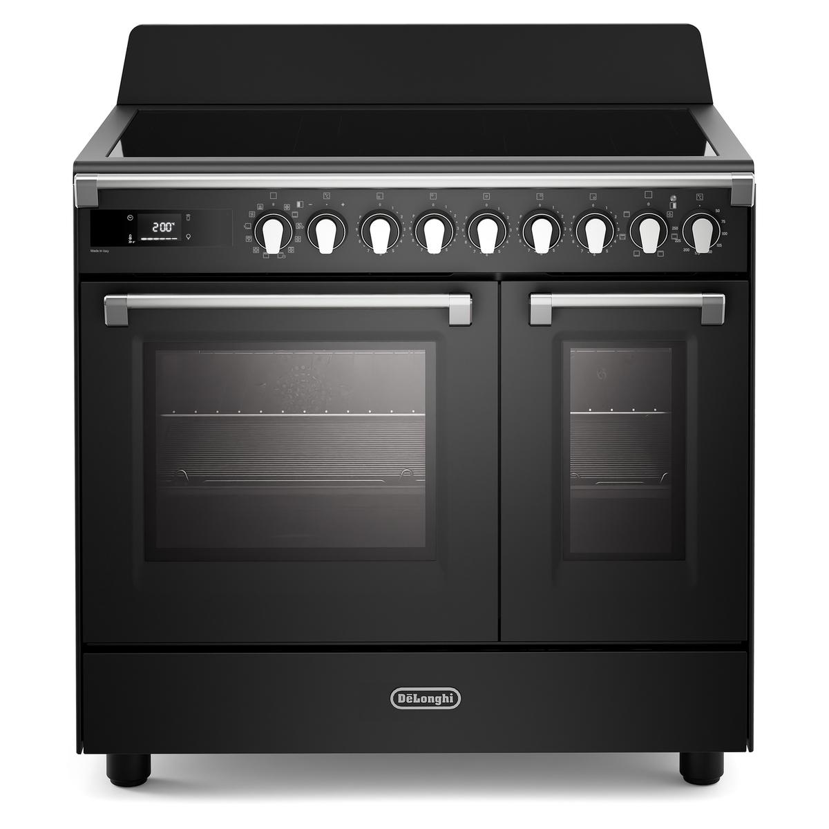 De Longhi 90cm Electric Range Cooker with Warming Zone - Anthracite