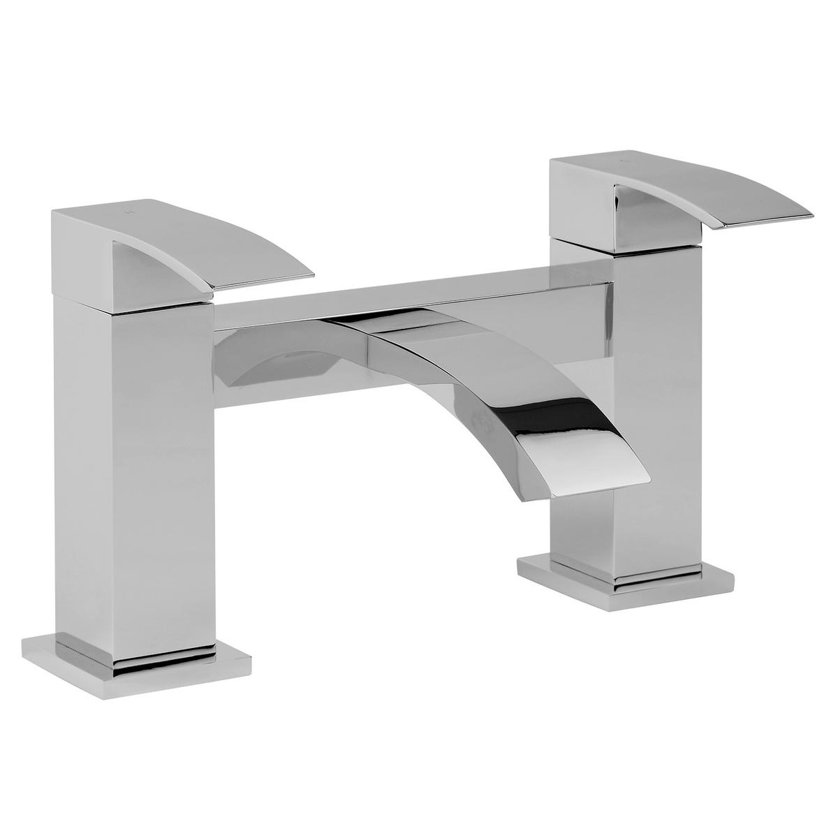 GRADE A1 - Chrome Bath Mixer Tap - Wave