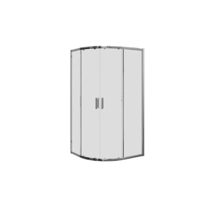 800x800mm Chrome 6mm Quadrant Shower Enclosure - Carina