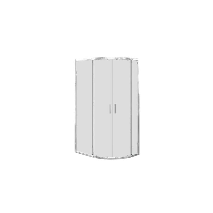 ONLY OPENED - 900x760mm Carina 6mm Offset Quadrant
