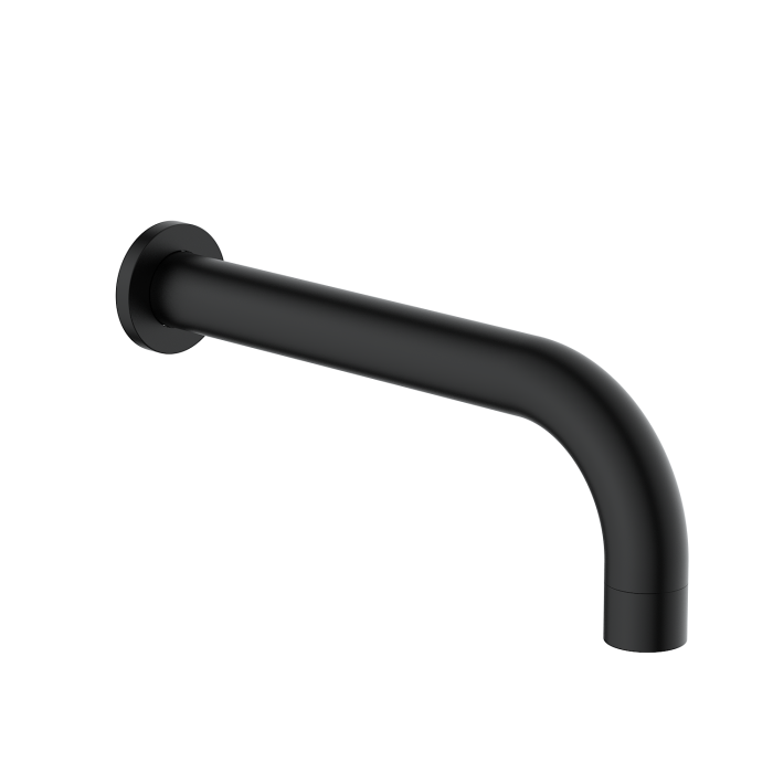 Black One Outlet Valve With Wall Mounted Bath Spout - Arissa