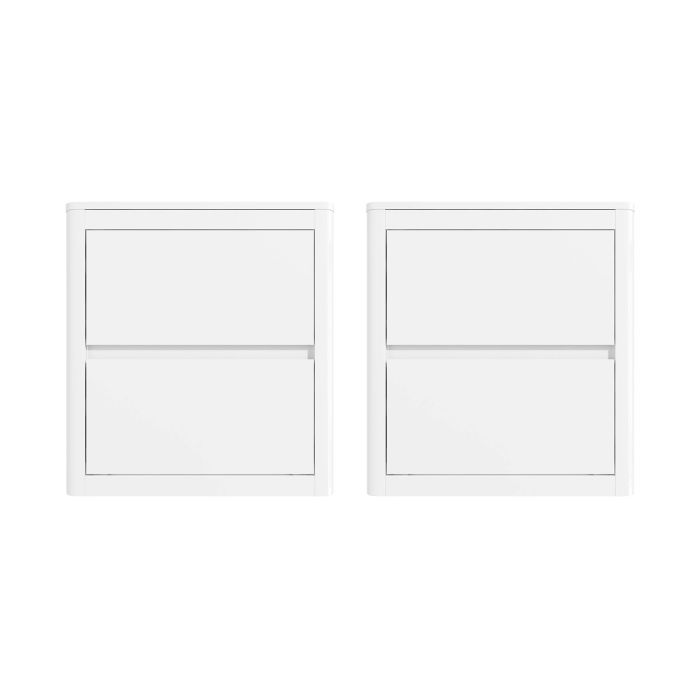 White Pair of Bedside Tables - Lexi