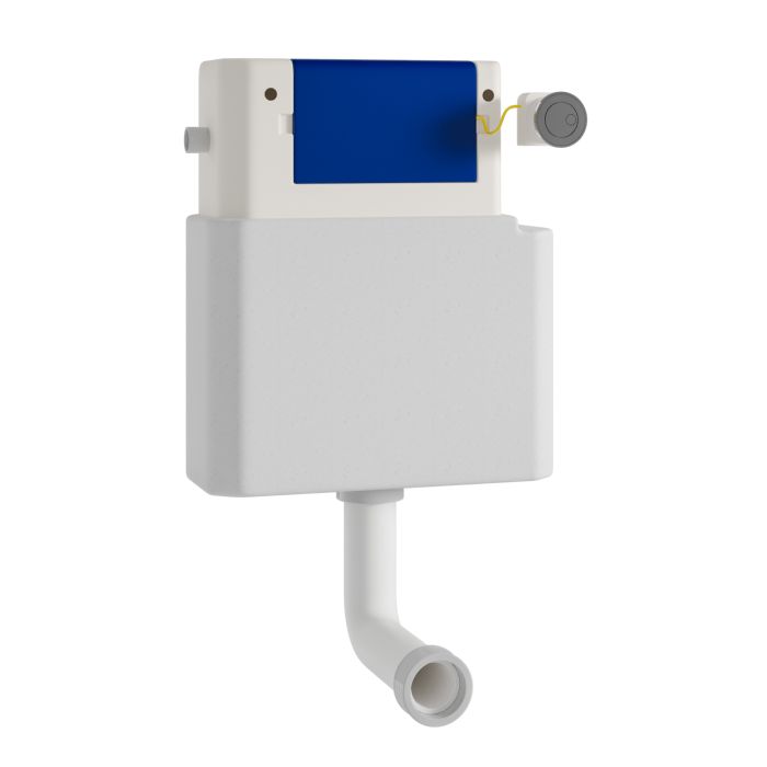 ONLY OPENED - Arissa Chrome Manual Push Button and Cistern