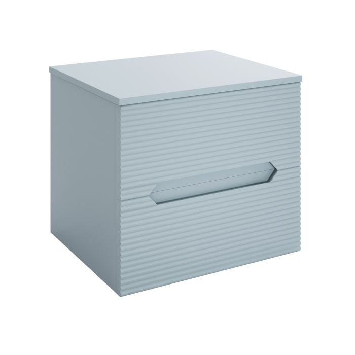 600mm Green Fluted Wall Hung Countertop Vanity Unit - Melbourne