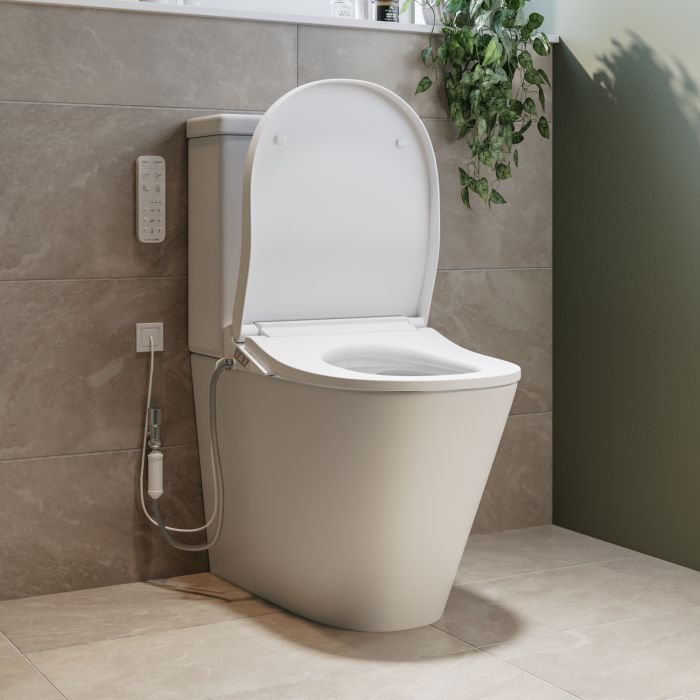 Newport Close Coupled Smart Bidet Japanese Toilet - Purificare