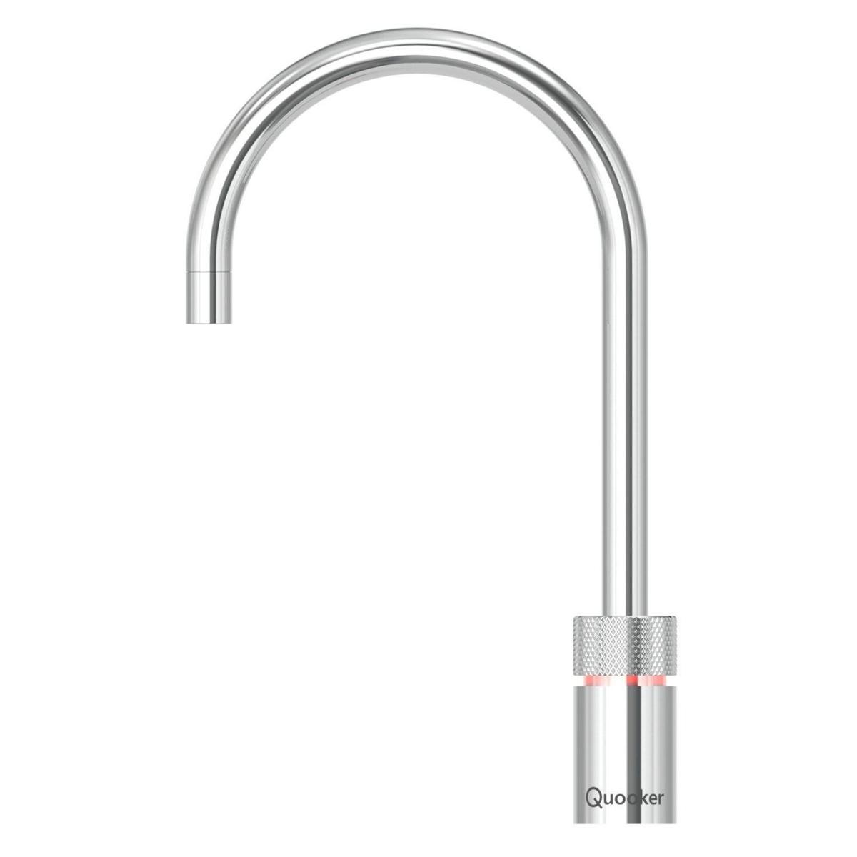Quooker Nordic Instant Boiling Water Tap Round Chrome and Combi+ 7L Boiling Water Tank