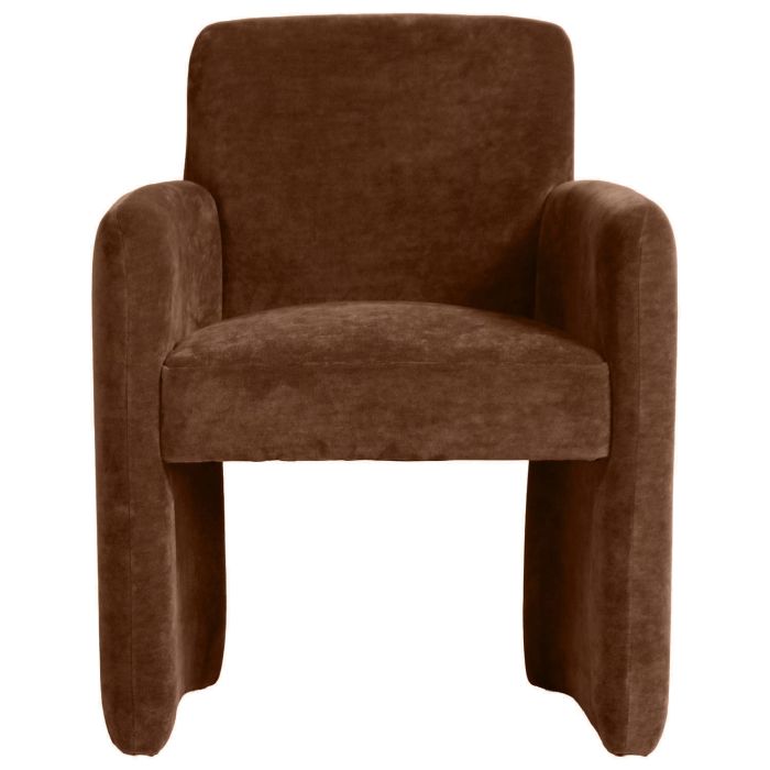 ONLY OPENED - Rust Upholstered Dining Chair - Mae