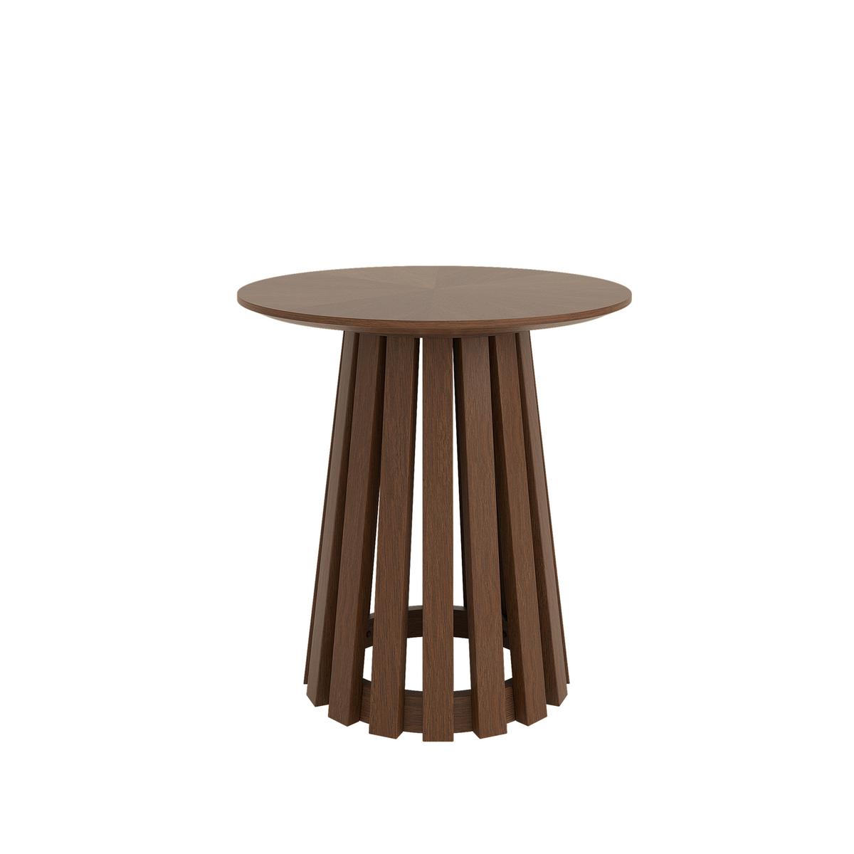 Round Walnut Pedestal Nest of 2 Tables - Owen