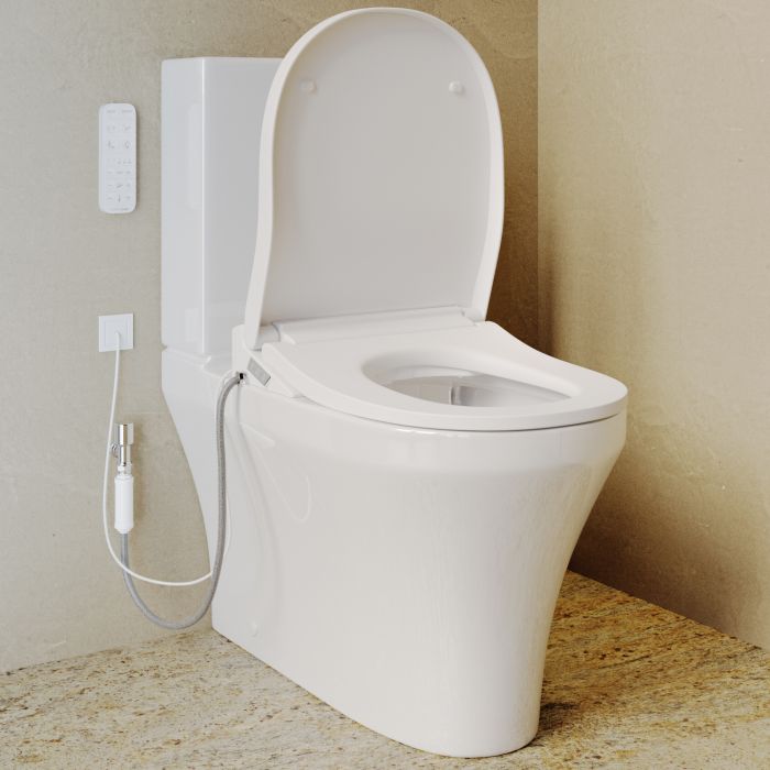 Tanya Close Coupled Smart Bidet Japanese Toilet with Heated Seat - Purificare