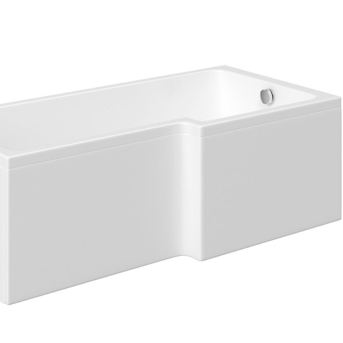 L Shaped Shower Bath Right Hand 1500 x 850mm - Lomax