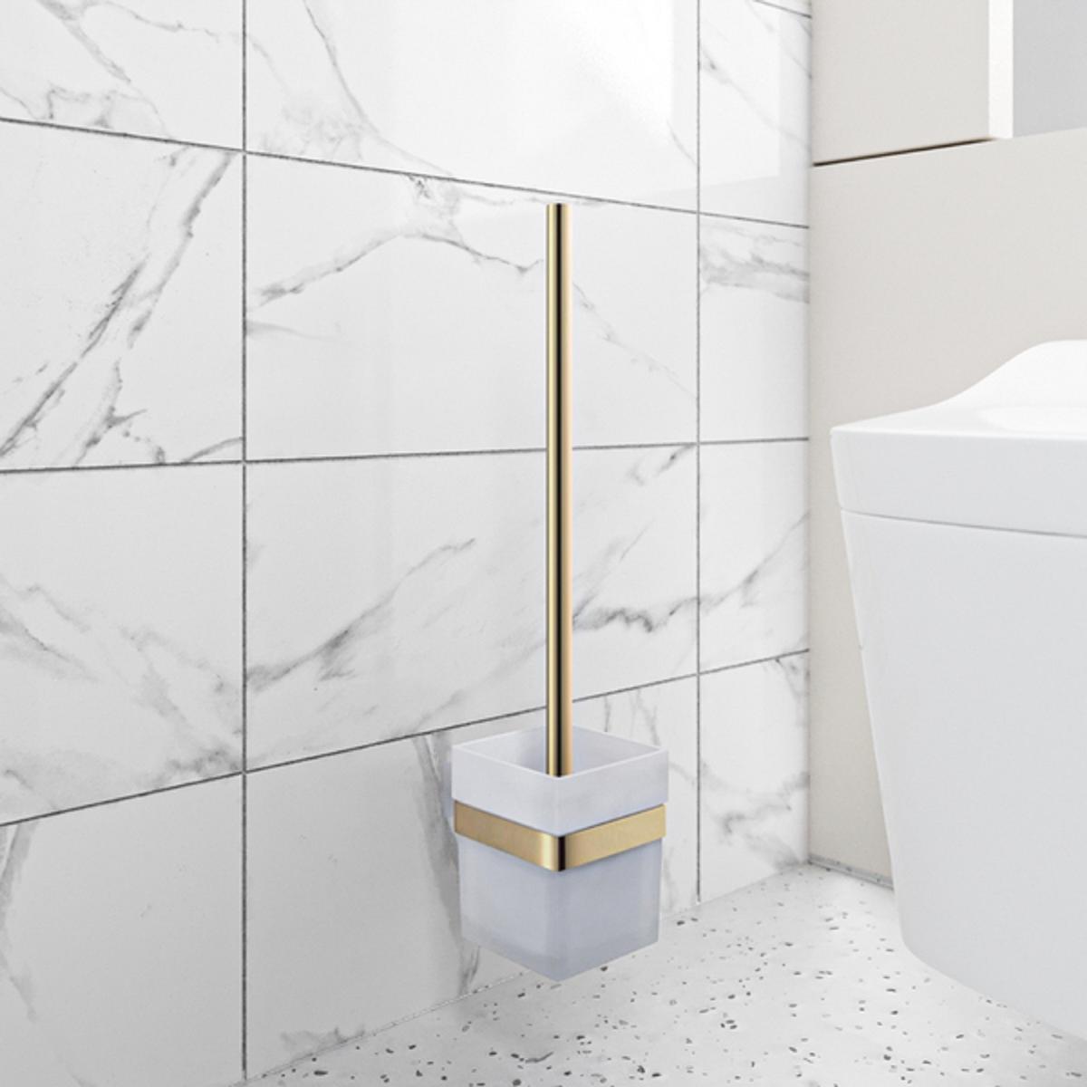 GRADE A1 - Brass Toilet Brush Holder- Arissa