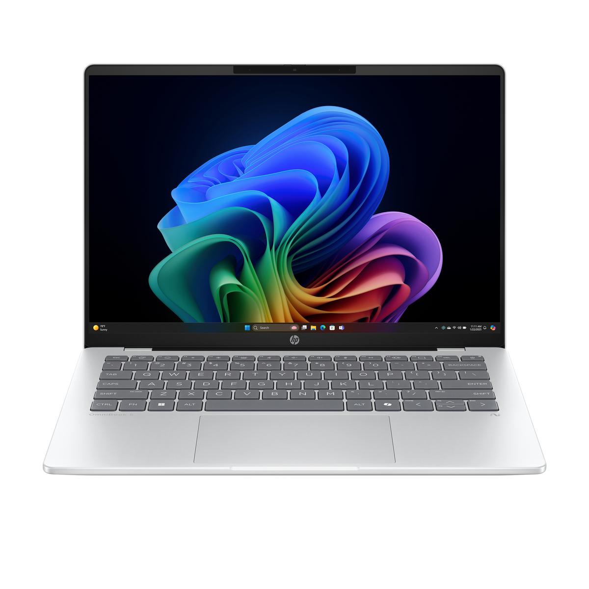 HP OmniBook 5 Copilot+ PC Qualcomm Snapdragon  X1-26-100 16GB RAM 512GB SSD 14 Inch Windows 11 Laptop