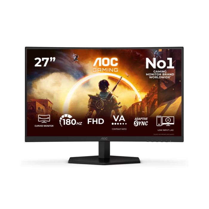 AOC G4 27" VA Full HD 180Hz 0.5ms Curved Gaming Monitor