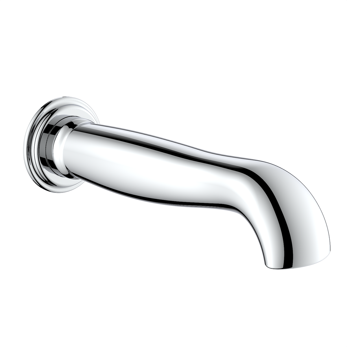 Chrome Traditional Wall Mounted Bath Spout - Camden