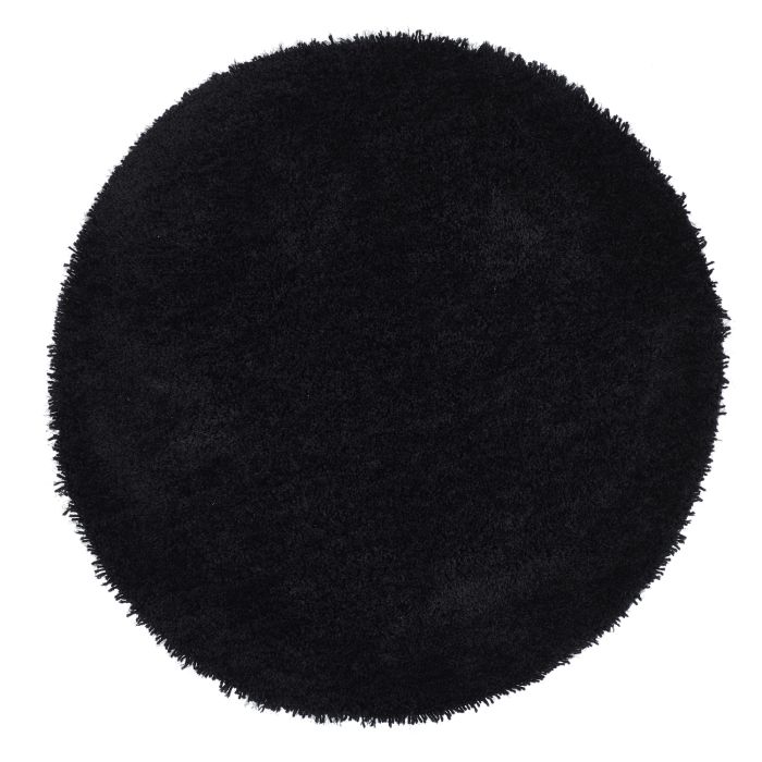 Shaggy Black Round Rug - 133 x 133 cm - Chicago - Origins