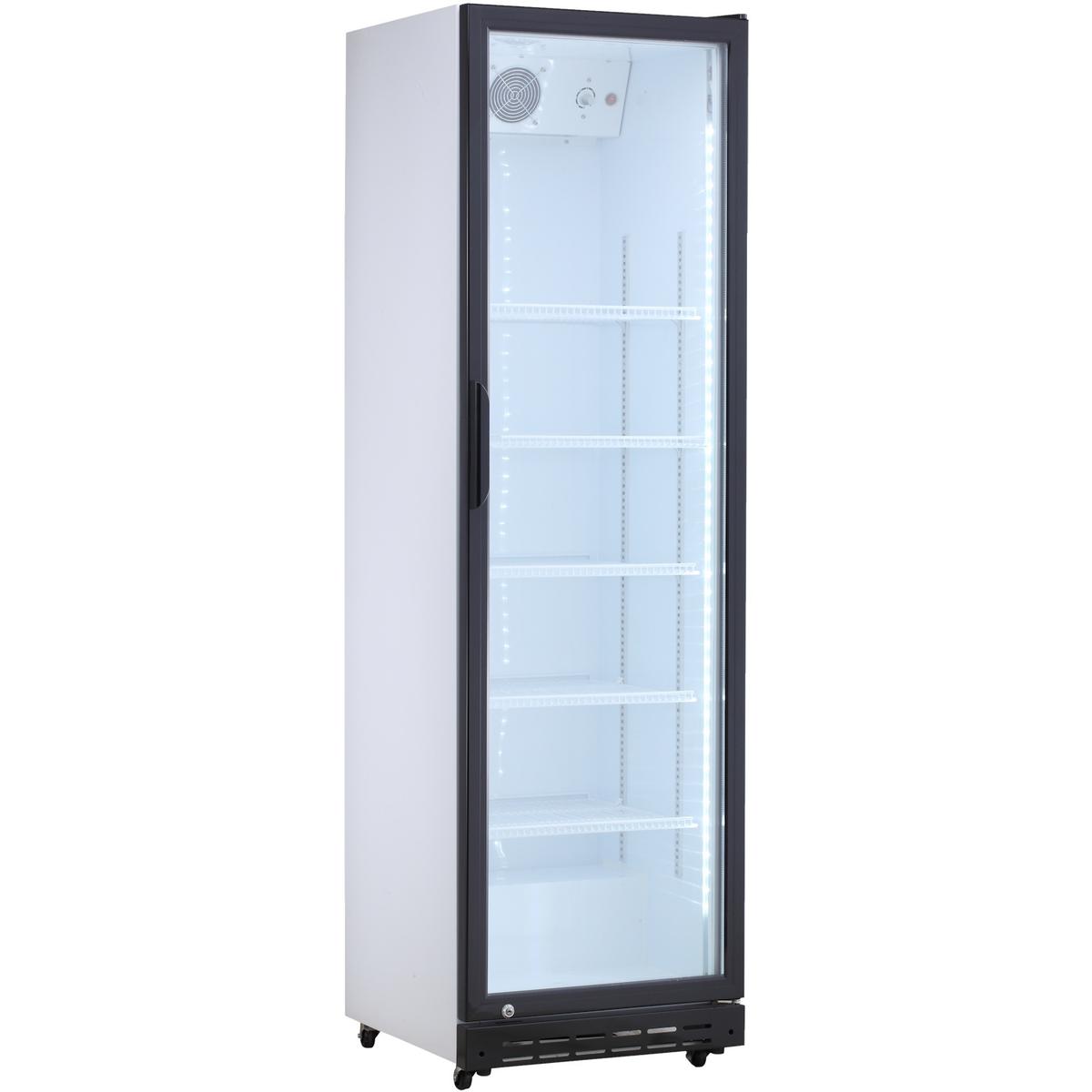 Culinox Premium P390FEB Single Door Upright Display Fridge - 392 Ltr, White