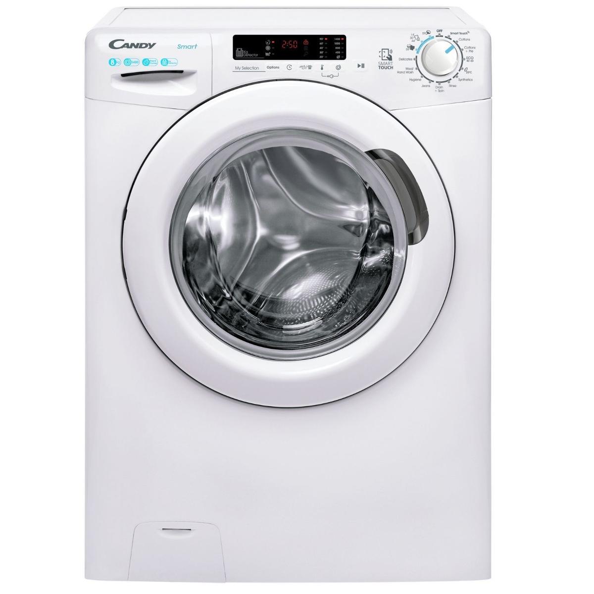 GRADE A2 - Candy Smart 8kg 1400rpm Washing Machine - White